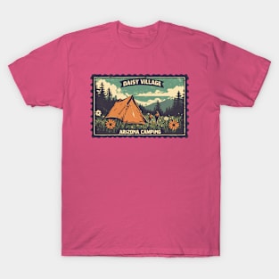 Daisy Village of Camping Day in Arizona Glamping Tent in Daisy Mountain Hiking Lovers T-Shirt